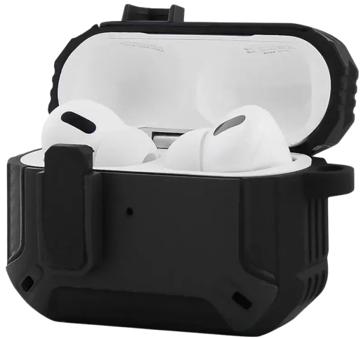 Чохол for AirPods Pro 2 Defender CASE (з карабіном) Black